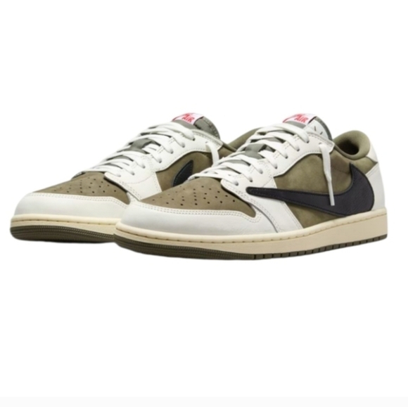 Nike Travis Scott Jordan 1 Low Medium Olive Reverse Size 2Y - www